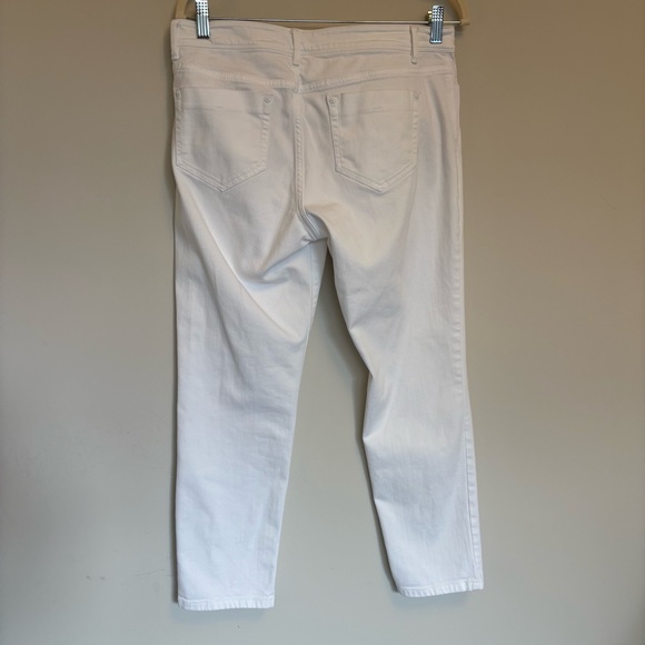 J. Jill White Denim Pants Authentic Fit Slim Ankle - size 10 petite. - Picture 5 of 11